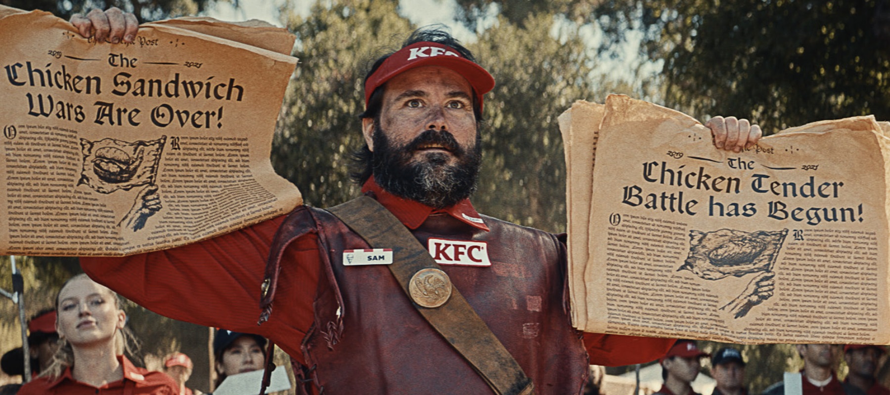 KFC releases ad campaign with a satirical take on the ongoing 'battles' in the fast-food industry